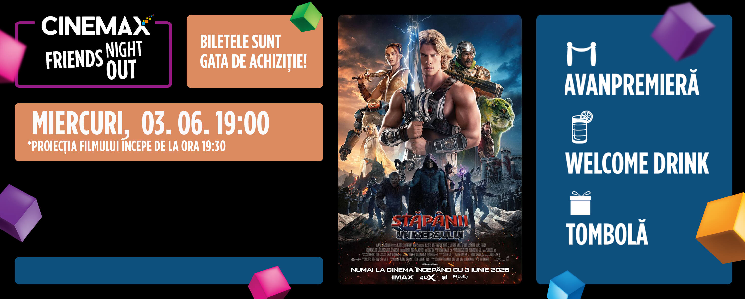 Friends Night Out: Stăpânii universului