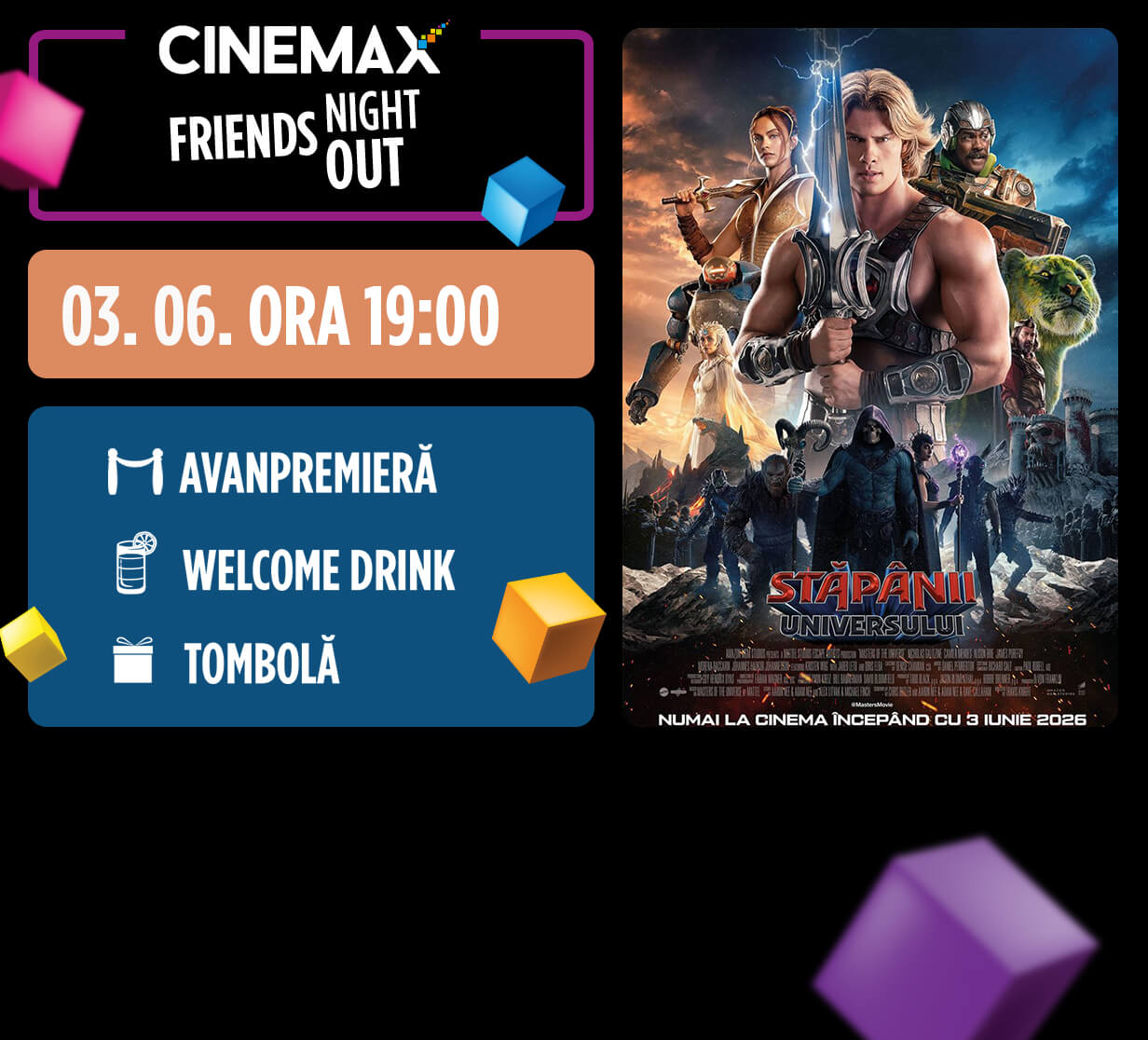 Friends Night Out: Stăpânii universului
